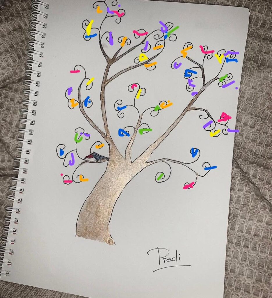 Dibujo de pradit que inspira la entrada el verano no avisa